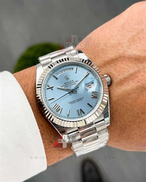 rolex date day platinum 950 41mm|Rolex platinum.